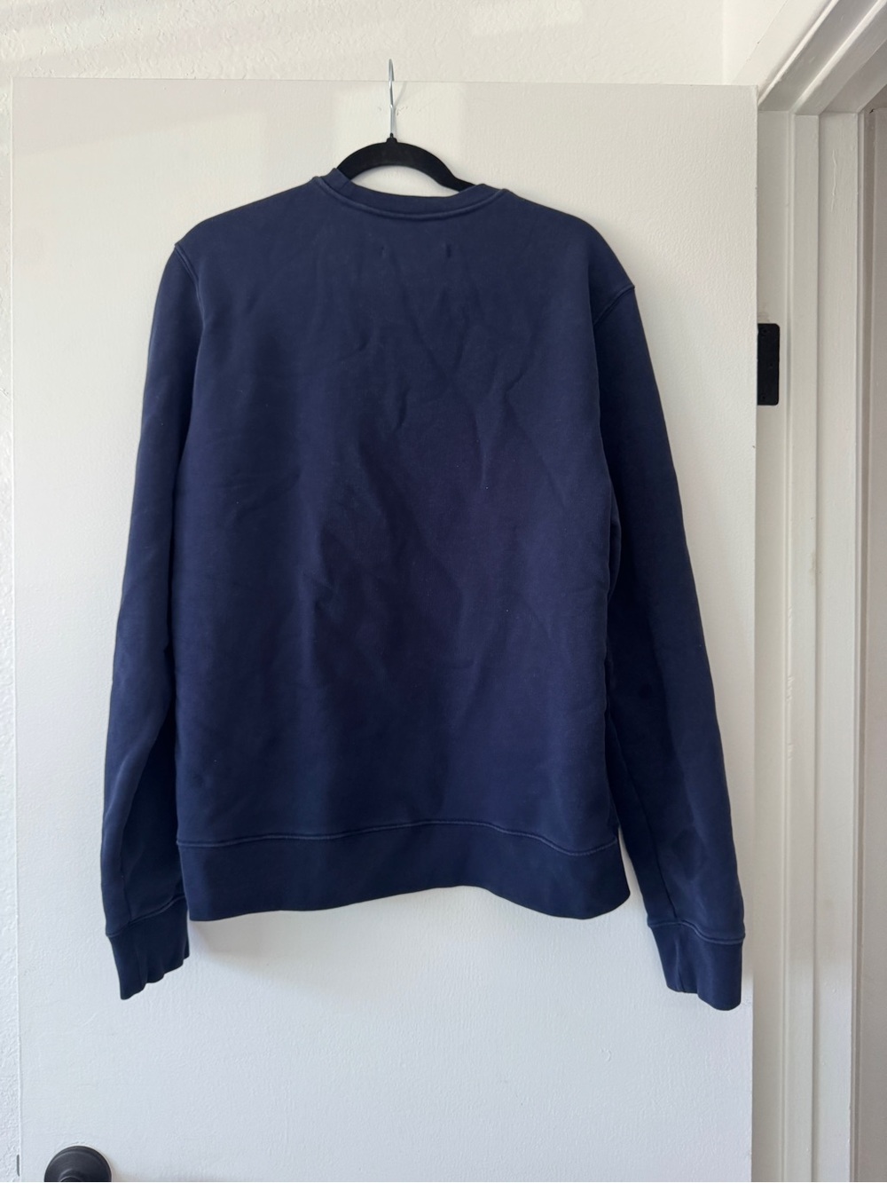Outerknown Organic Cotton Crewneck Sweatshirt – Navy Blue – Large - Picture 2 of 6